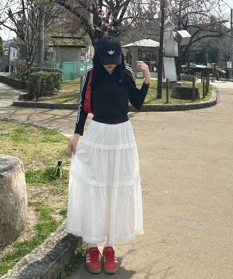 フリルロングスカート IVORY