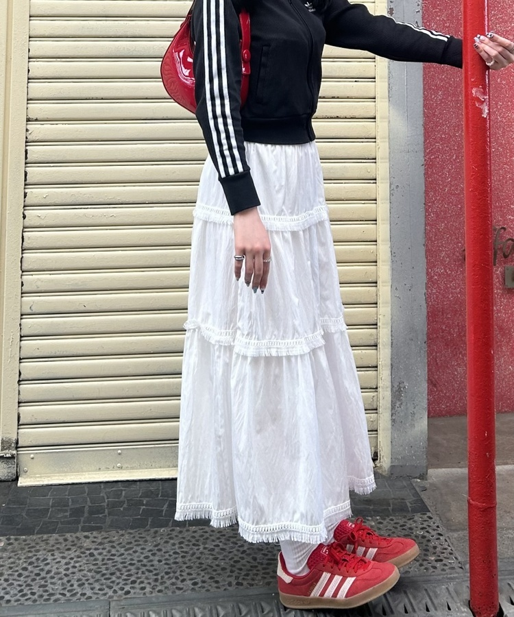 フリルロングスカート IVORY