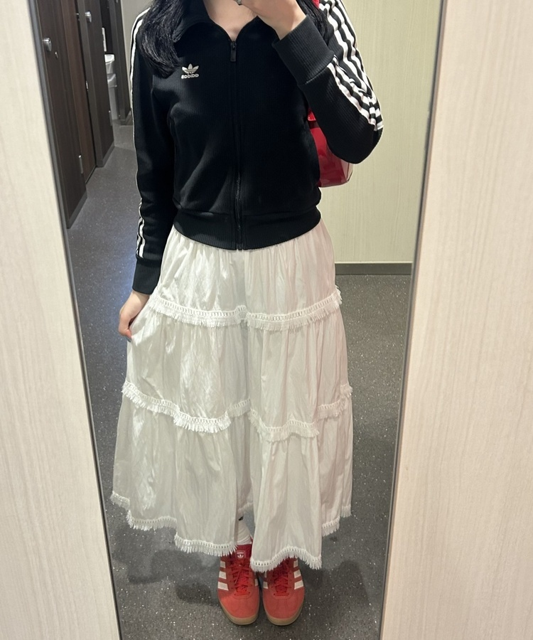 フリルロングスカート IVORY