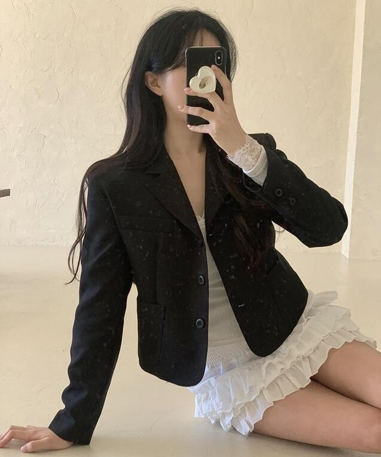 ティアードミニスカート IVORY