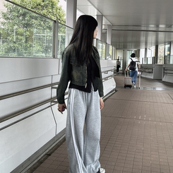 トラックワイドパンツ｜トレーニングパンツ｜韓国ファッション通販 SONA