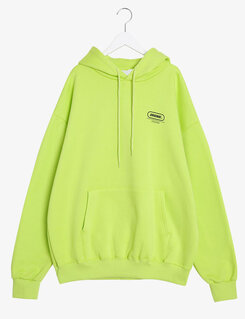 英文ポイントフードパーカー