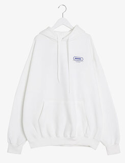 英文ポイントフードパーカー