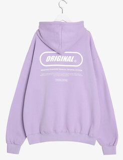 英文ポイントフードパーカー