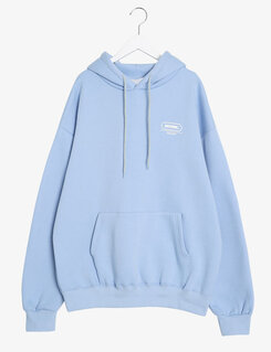 英文ポイントフードパーカー