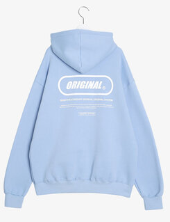 英文ポイントフードパーカー