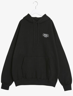 英文ポイントフードパーカー