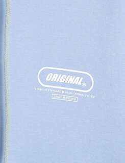 英文ポイントフードパーカー