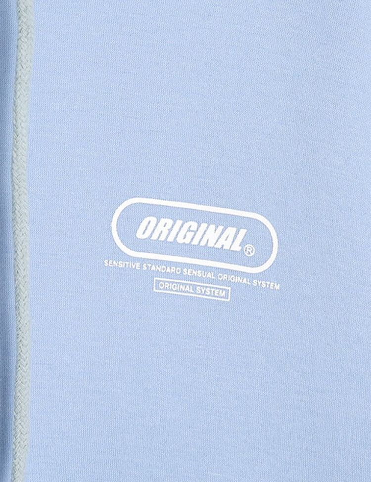 英文ポイントフードパーカー