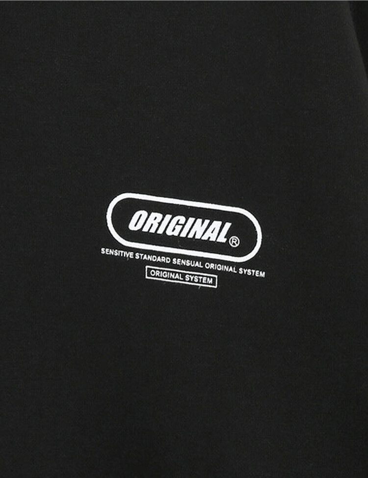 英文ポイントフードパーカー