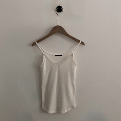 レースリブレイヤードキャミソール