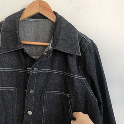 【SET】ダステッチジャケット デニムスカート