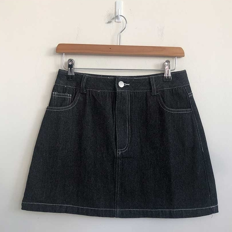 【SET】ダステッチジャケット デニムスカート