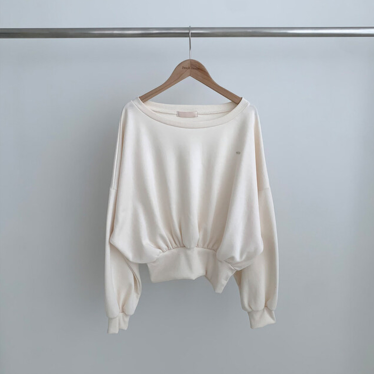 ペンダントオフショルダークロップトレーナー(5color)