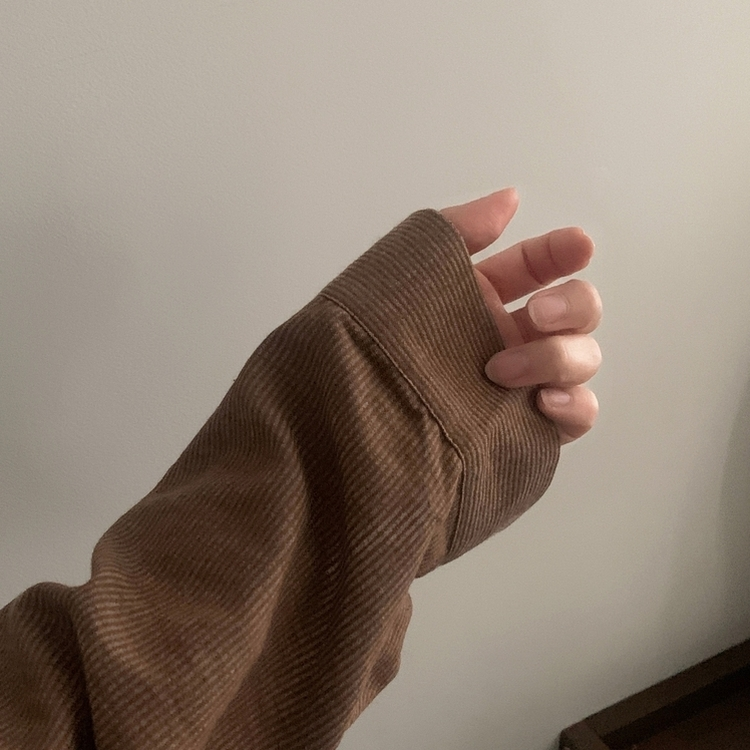 클라우드 모던 스트라이프 루즈핏 카라 셔츠남방 4color 브라운