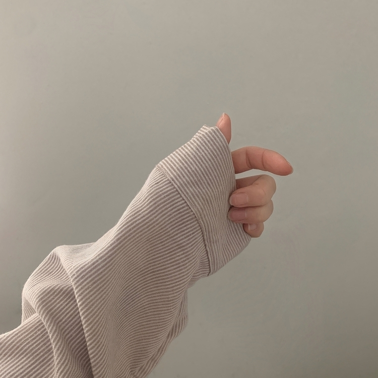 클라우드 모던 스트라이프 루즈핏 카라 셔츠남방 4color 베이지