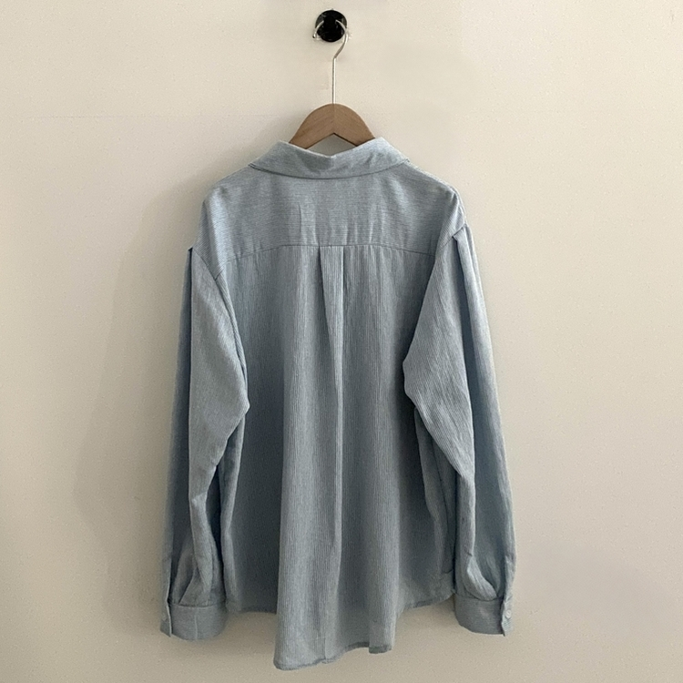 클라우드 모던 스트라이프 루즈핏 카라 셔츠남방 4color