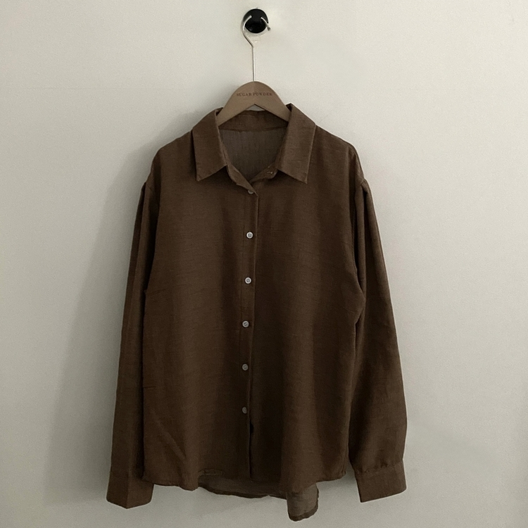 클라우드 모던 스트라이프 루즈핏 카라 셔츠남방 4color