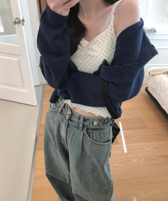 フルーティーカーディガン NAVY