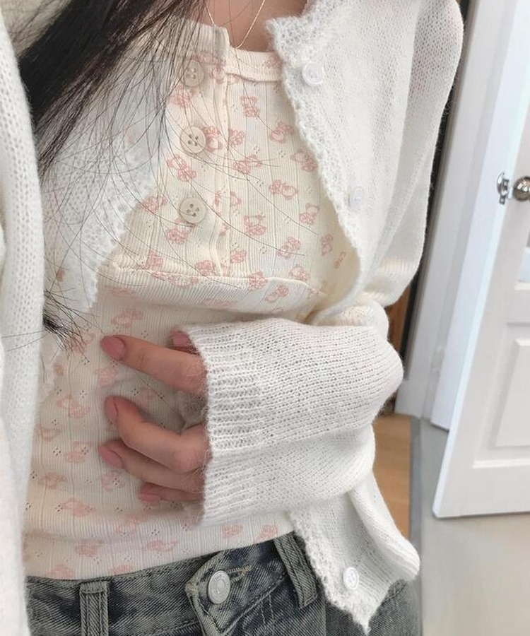 フルーティーカーディガン IVORY