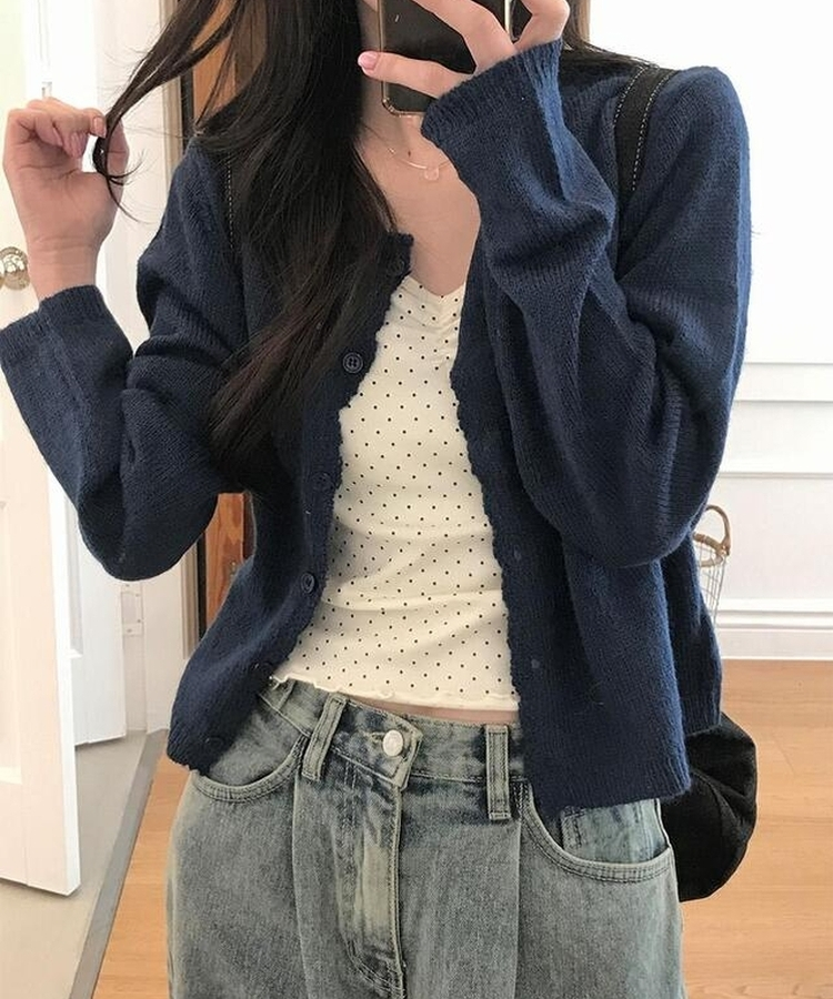 フルーティーカーディガン NAVY