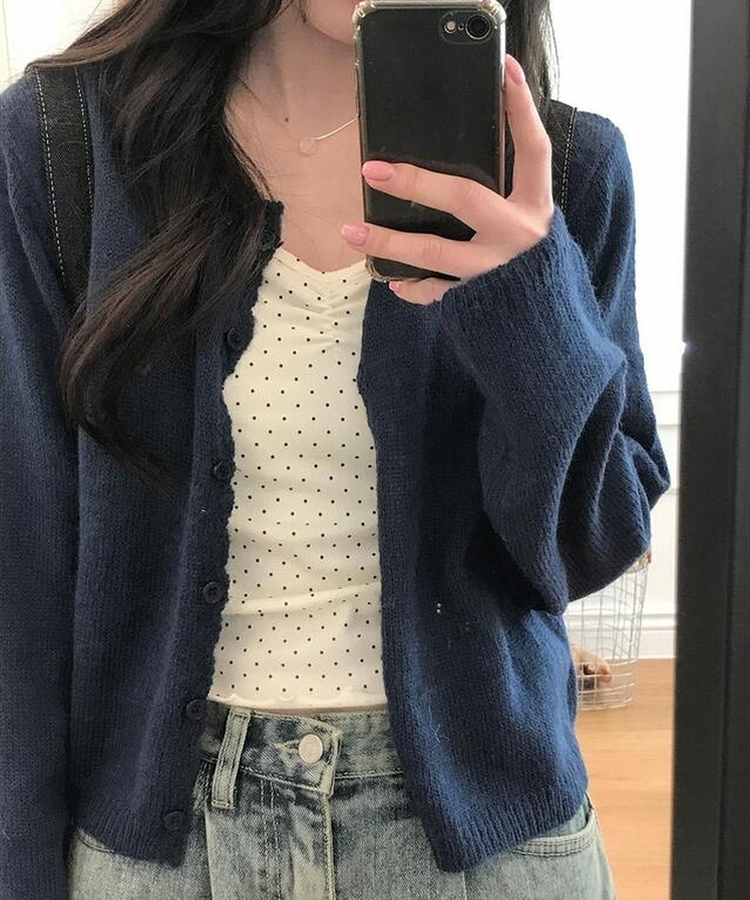 フルーティーカーディガン NAVY