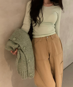 ワイド 【丈別】スチールリベットパンツ BEIGE