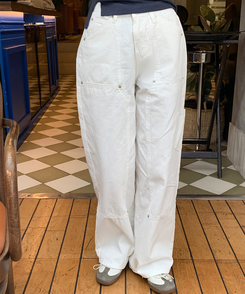 ワイド 【丈別】スチールリベットパンツ IVORY