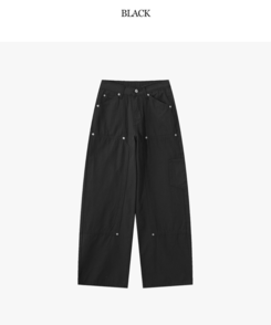 ワイド 【丈別】スチールリベットパンツ