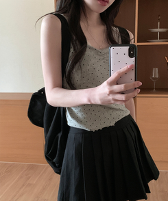 ドットシャーリングスリーブレス(11color) GREY-MINI STAR