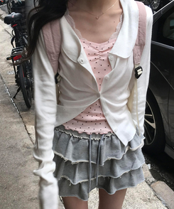 ドットシャーリングスリーブレス(11color) PINK-MINI STAR