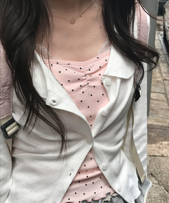 ドットシャーリングスリーブレス(11color) PINK-MINI STAR