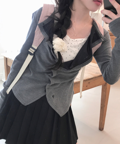 ドットシャーリングスリーブレス(11color) IVORY-MINI STAR