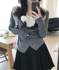 ドットシャーリングスリーブレス(11color) IVORY-MINI STAR