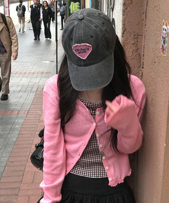 ドットシャーリングスリーブレス(11color) PINK-CHECK