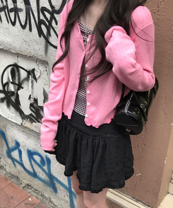 ドットシャーリングスリーブレス(11color) PINK-CHECK