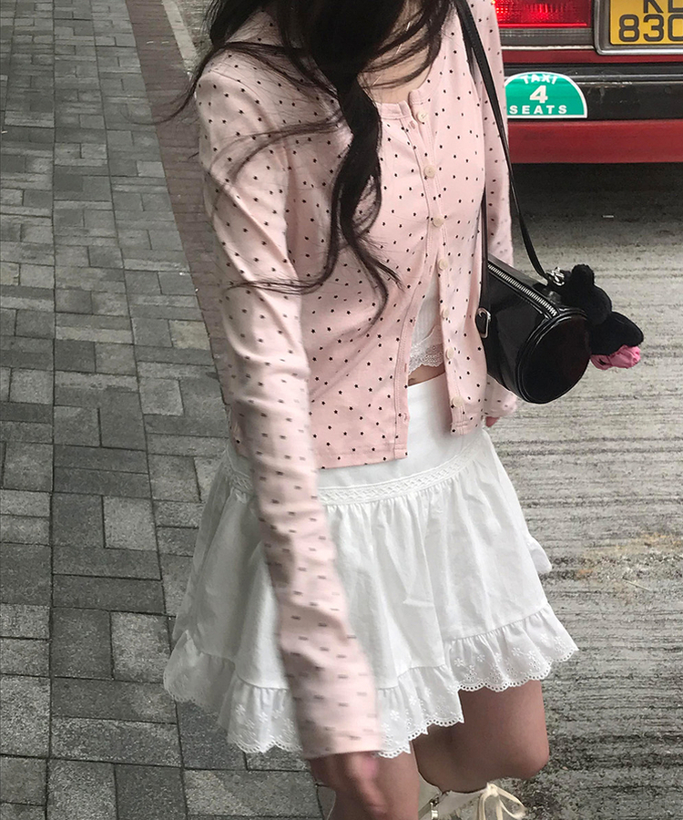 ムードミニスターカーディガン PINK