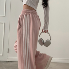 퓨츠 레이스 와이드 라인 트레이닝 롱팬츠 추리닝 6color 핑크