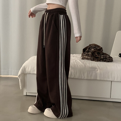 퓨츠 레이스 와이드 라인 트레이닝 롱팬츠 추리닝 6color 브라운