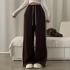 퓨츠 레이스 와이드 라인 트레이닝 롱팬츠 추리닝 6color 브라운