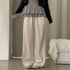 퓨츠 레이스 와이드 라인 트레이닝 롱팬츠 추리닝 6color 크림
