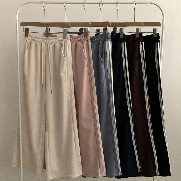 퓨츠 레이스 와이드 라인 트레이닝 롱팬츠 추리닝 6color