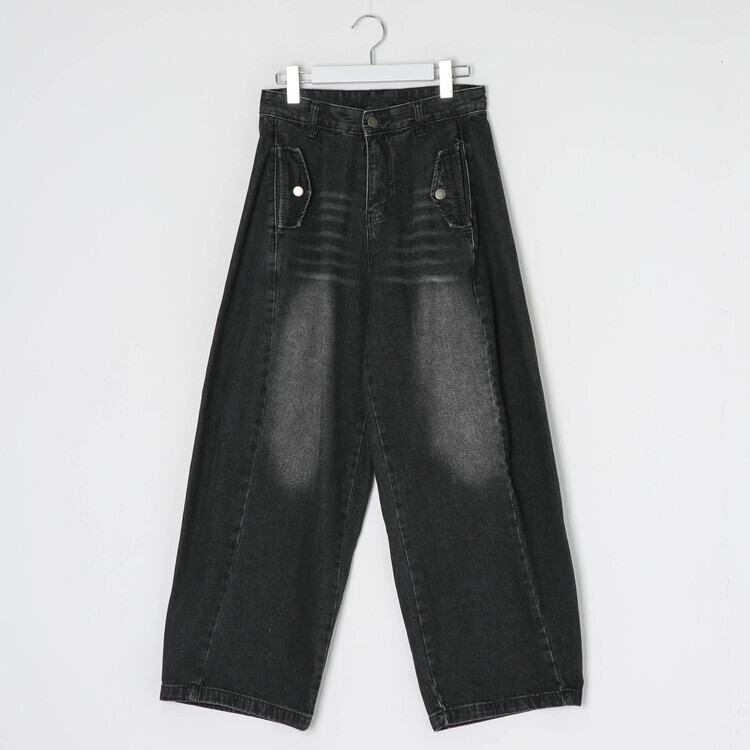 빈티지 워싱 포켓포인트 데님 팬츠