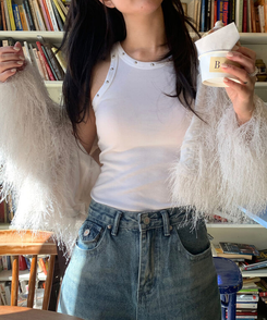 スタッドノースリーブ IVORY