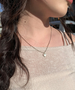シルバーハートネックレス SILVER