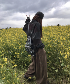 コットンパンツ カーピンタックバンディングパンツ LIGHT BROWN