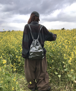 コットンパンツ カーピンタックバンディングパンツ LIGHT BROWN
