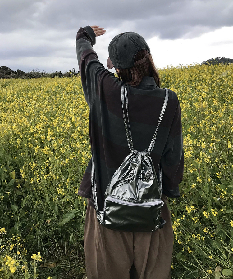 カーピンタックバンディングパンツ LIGHT BROWN