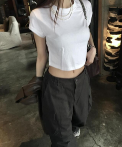 コットンパンツ カーゴバンディングパンツ CHARCOAL KHAKI