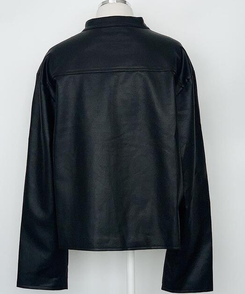 ジャケット トラックラインレザージャケット